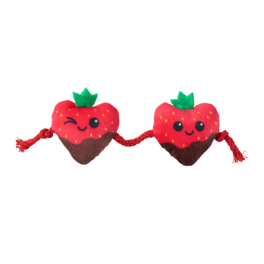 Strawberry heart - cat toy