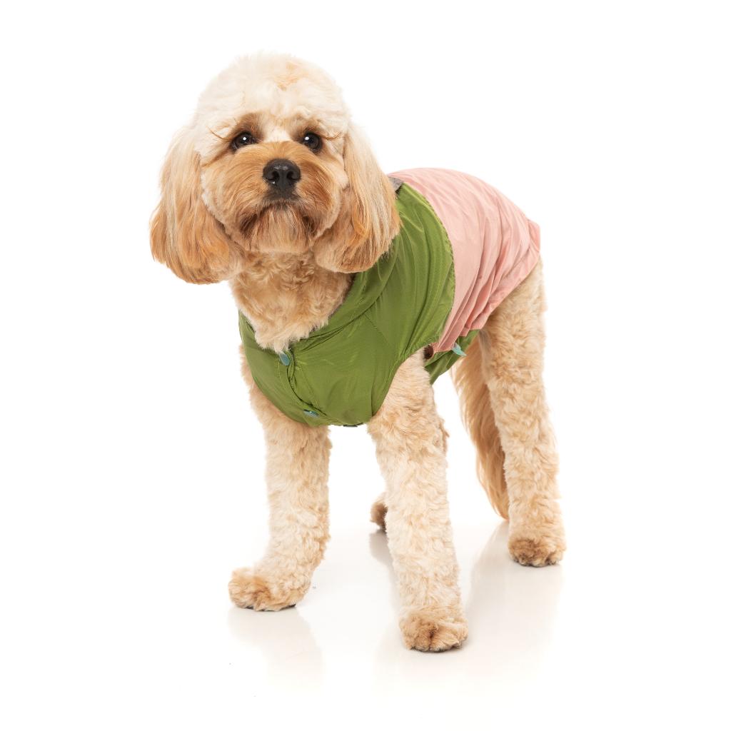 Regenmantel Ormond Olive/Pink
