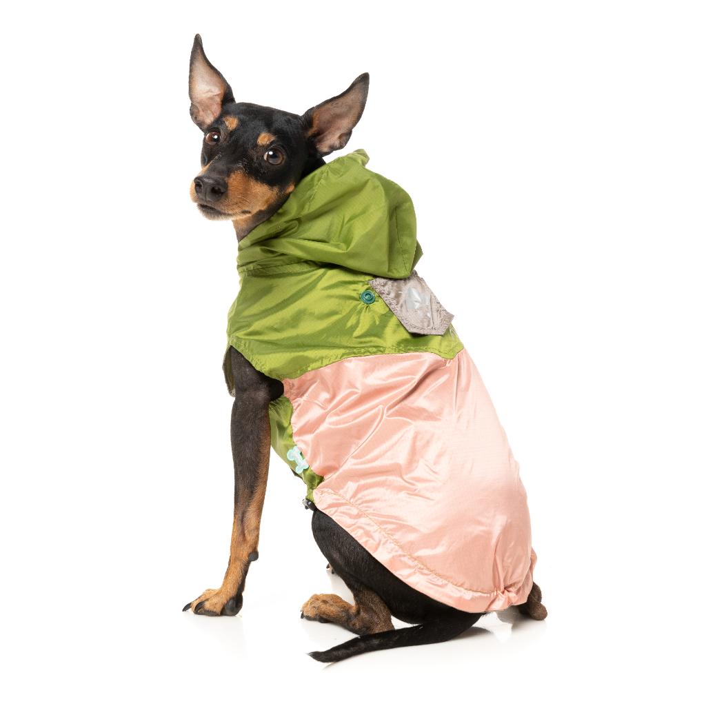 Regenmantel Ormond Olive/Pink