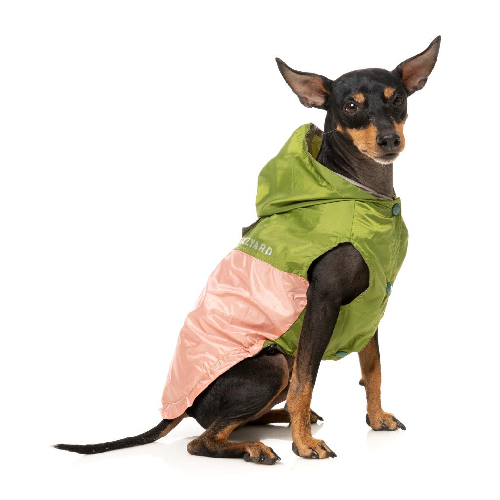 Regenmantel Ormond Olive/Pink