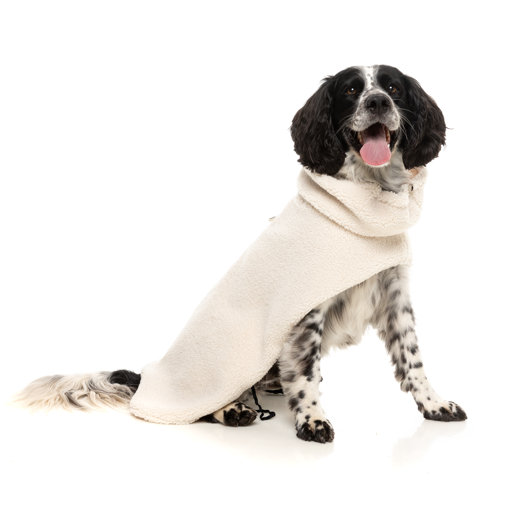 The Cosy Snood Coat - Eggshell