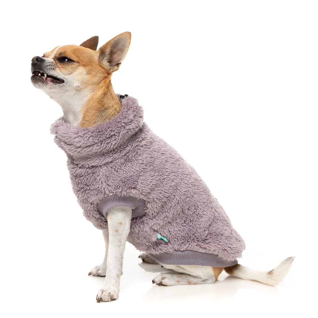 Turtle Teddy Sweater - Lavender