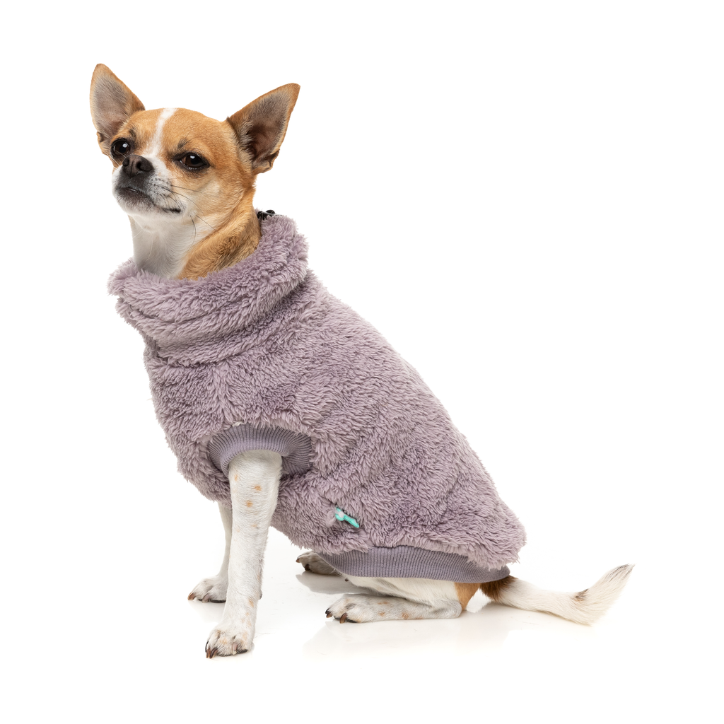 Turtle Teddy Sweater - Lavender