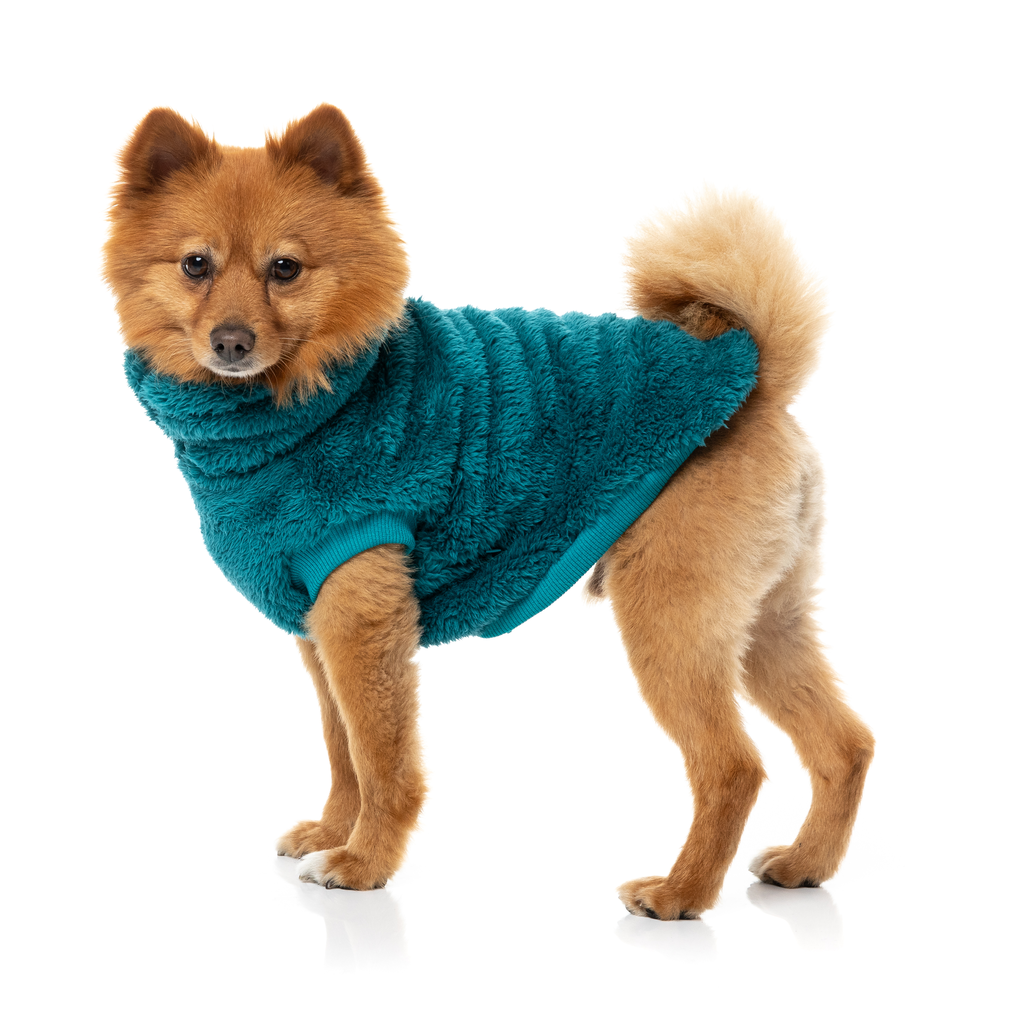 Turtle Teddy Sweater - Deep Teal