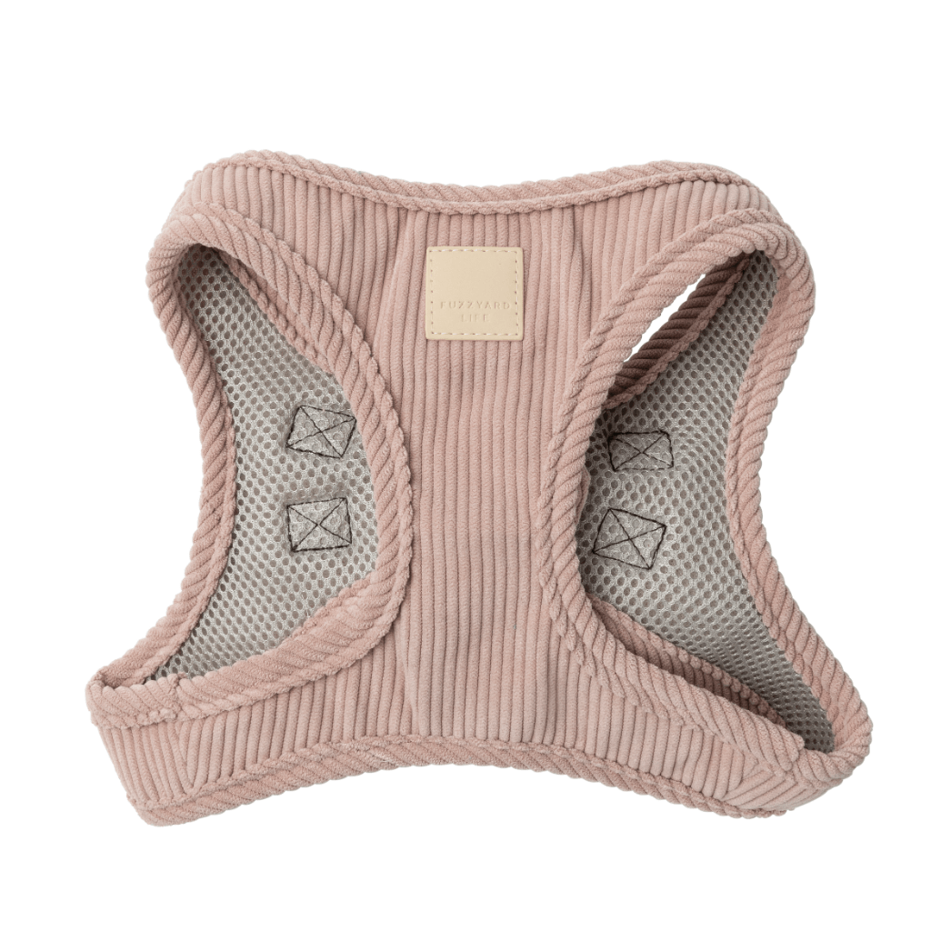 Soft Blush – Step-In-Harness aus Cord von FuzzYard Life