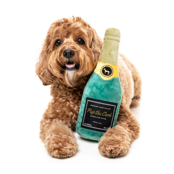 PLUSH TOY - PUP THE CORK SPARKLING WINE