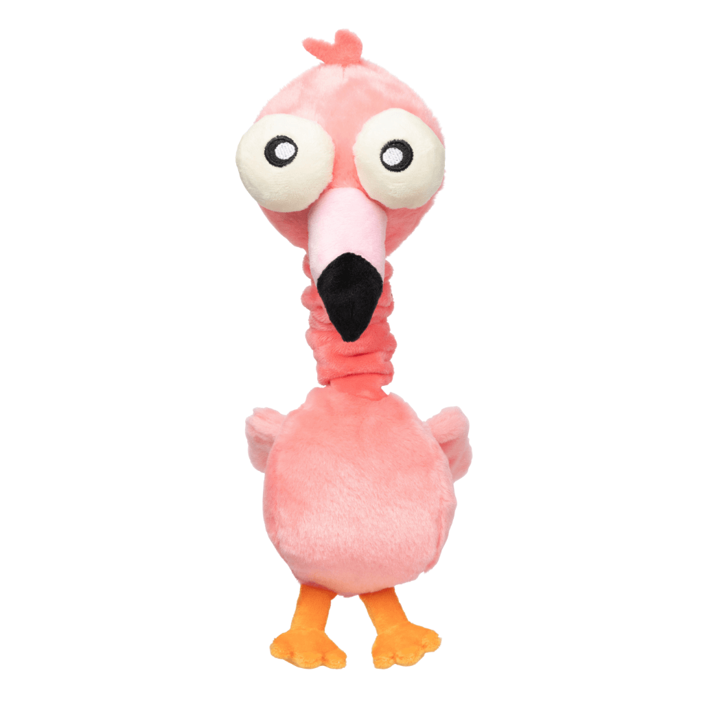 Neckole The Flamingo - Neck Minnit - Dog Toy