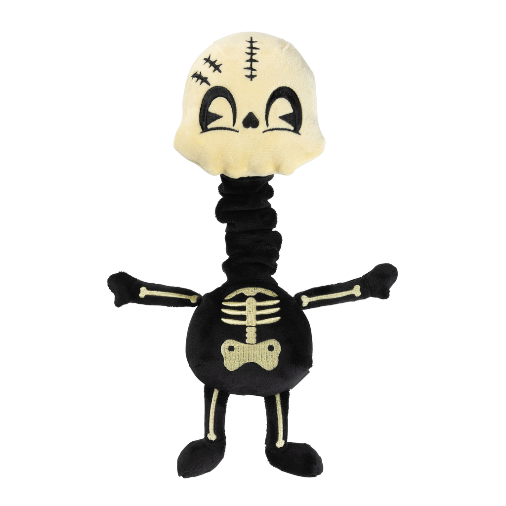 Peluche de Halloween para perros FuzzYard Jerry Spinefeld con forma de esqueleto