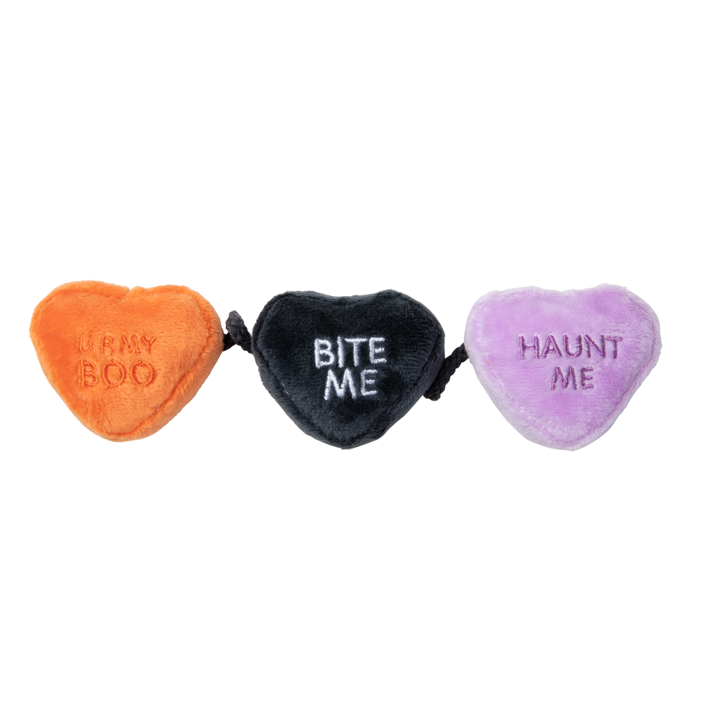 SPOOKY CANDY HEARTS STRING - JUGUETE PARA GATOS