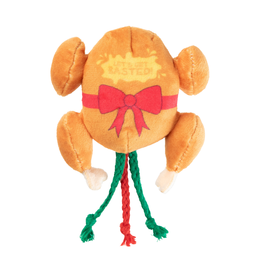 FuzzYard Juguete de Navidad para gatos - Let's Get Basted Roast