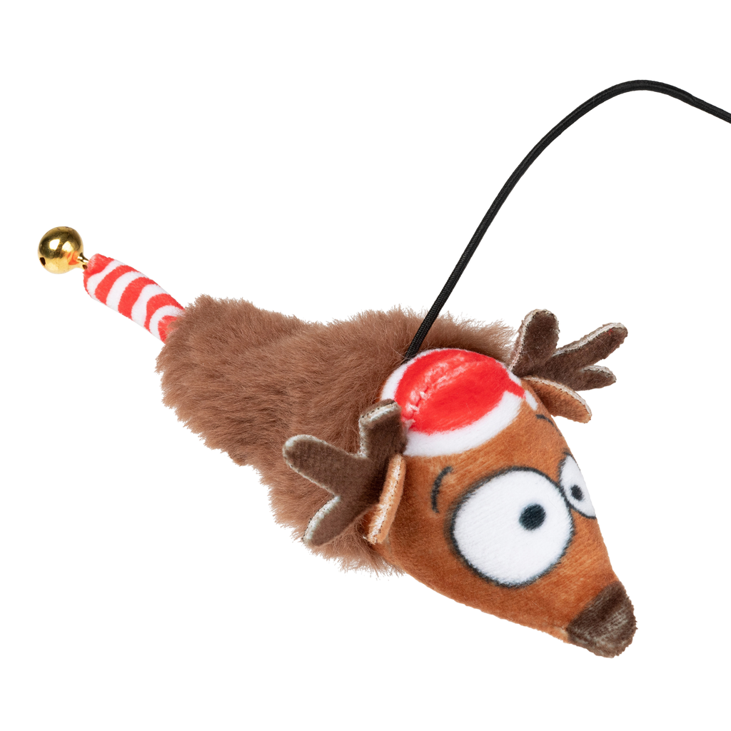 FuzzYard Juguete de Navidad para gatos - Run Away Reindeer