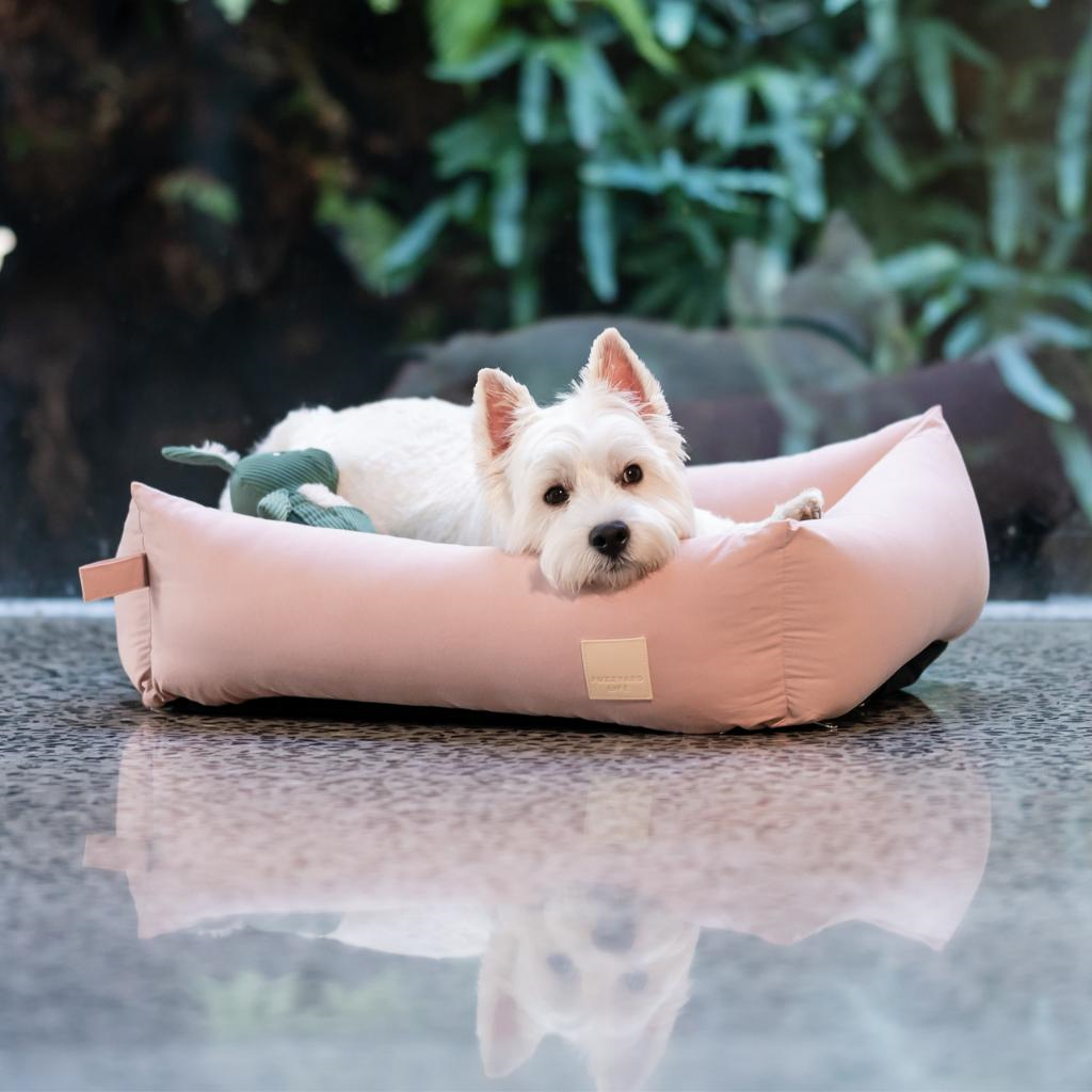 FuzzYard Life Soft Blush Cotton Dog Bed