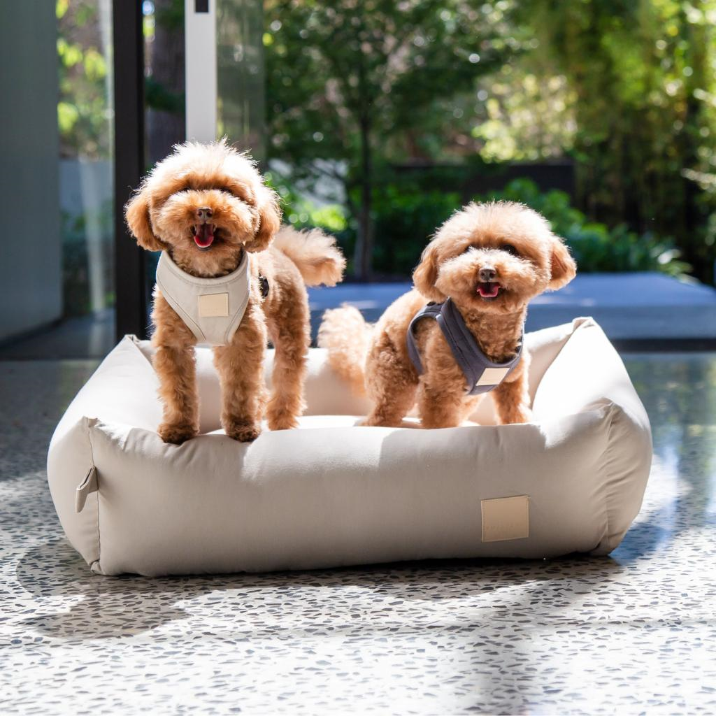 FuzzYard Life Sandstone Cotton Dog Bed