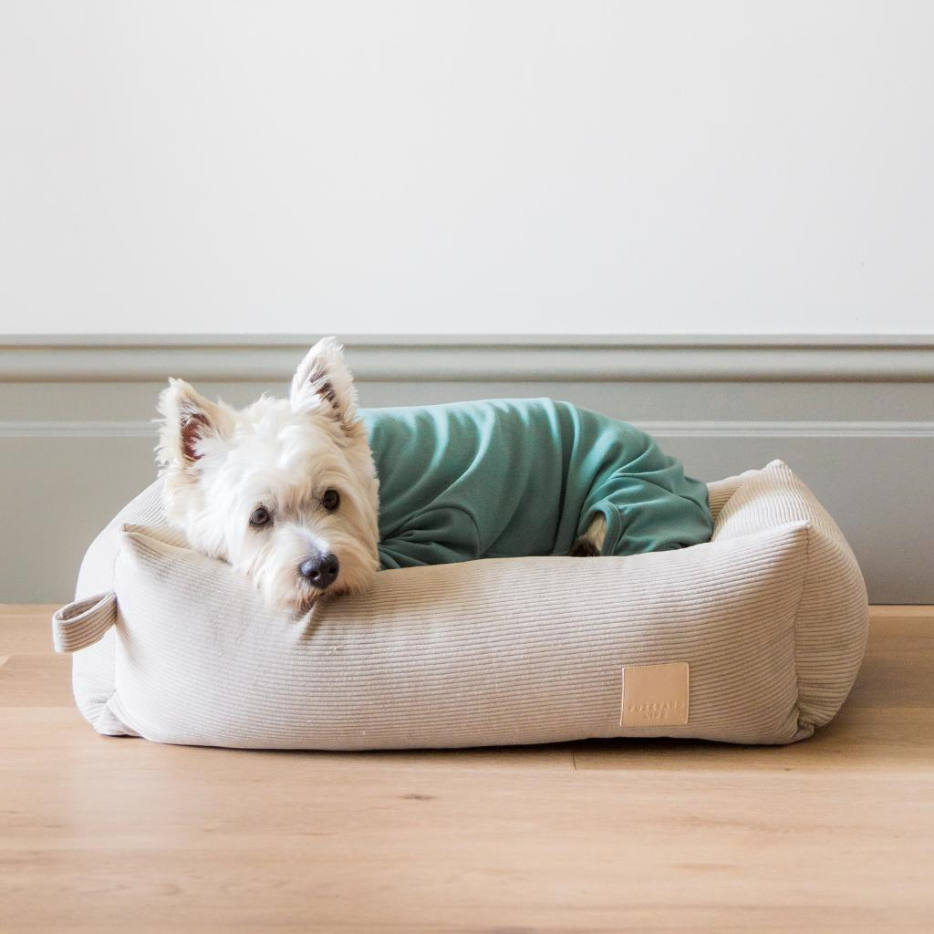 FuzzYard Life Sandstone Corduroy Dog Bed