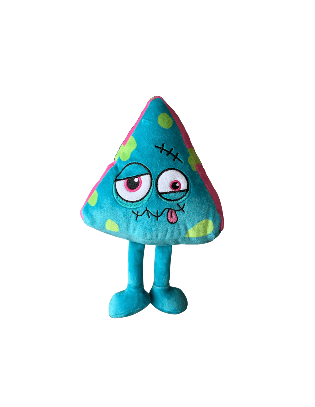 Peluche de Halloween para perros FuzzYard Zom-Brie con forma de cuña de queso zombi