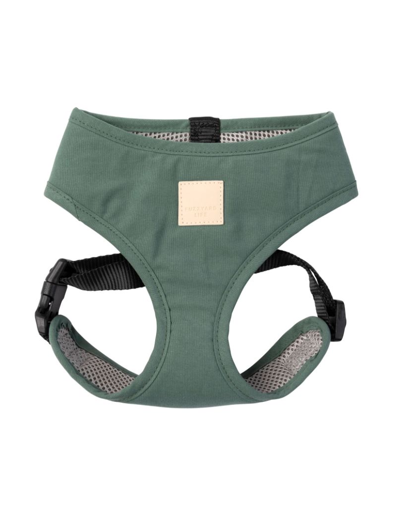 FuzzYard Life Myrtle Green Cotton Dog Harness 