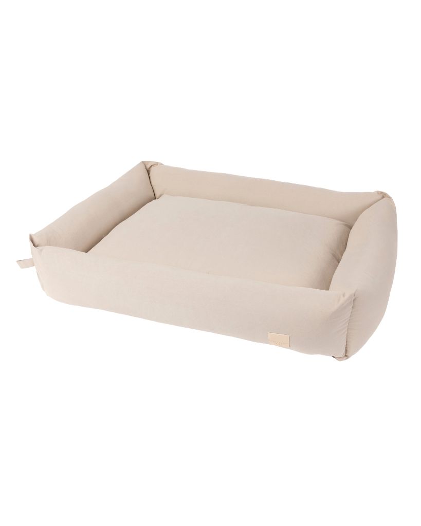 FuzzYard Life Sandstone Cotton Dog Bed