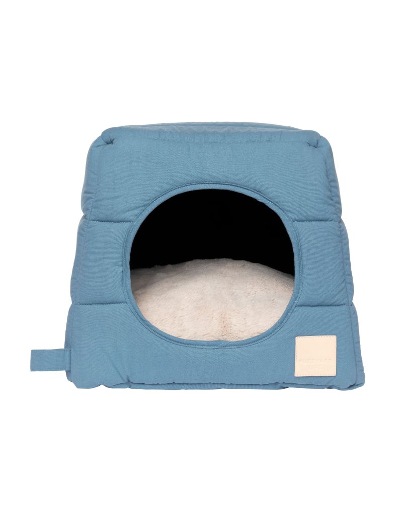 FuzzYard Life Cotton Cat Cubby - French Blue