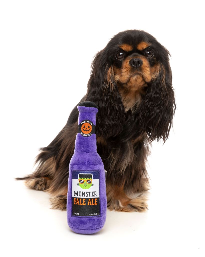 Monster Pale Ale & Cookies 3-Pack - Halloween Plush Toy for Dogs